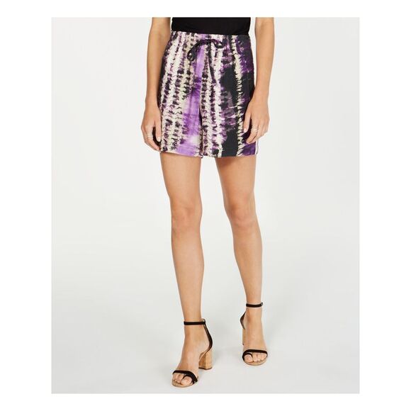 INC Pants - INC Womens Purple Tie Dye Shorts Size: XS